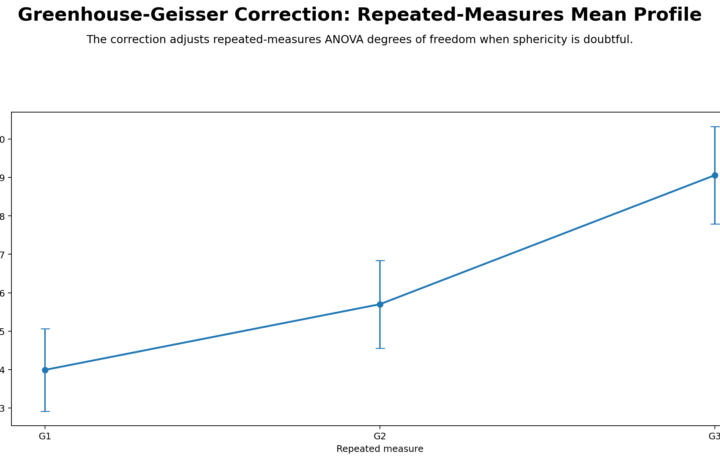 Greenhouse Geisser Correction: Assumptions, Interpretation, SPSS, Python, R and Excel Guide guide image