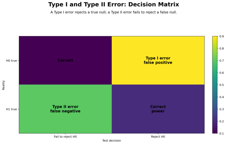 Type I and Type II Error: Formula, Interpretation, SPSS, Python, R and Excel Guide guide image