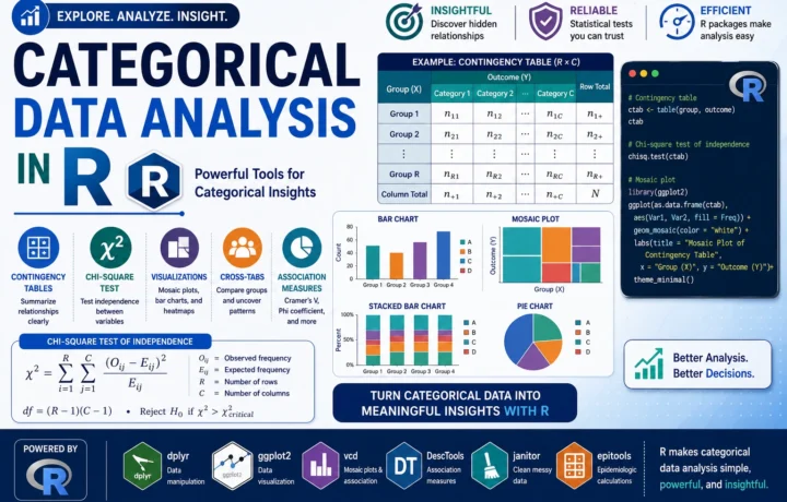 Categorical Data Analysis in R: Complete Tutorial with Code, Model Results and Interpretation guide image