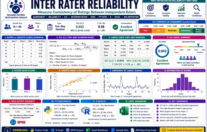 Inter Rater Reliability: 7 Essential Steps, ICC Formula and Worked Example guide image