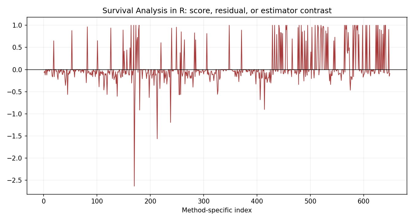 Survival Analysis in R Python chart