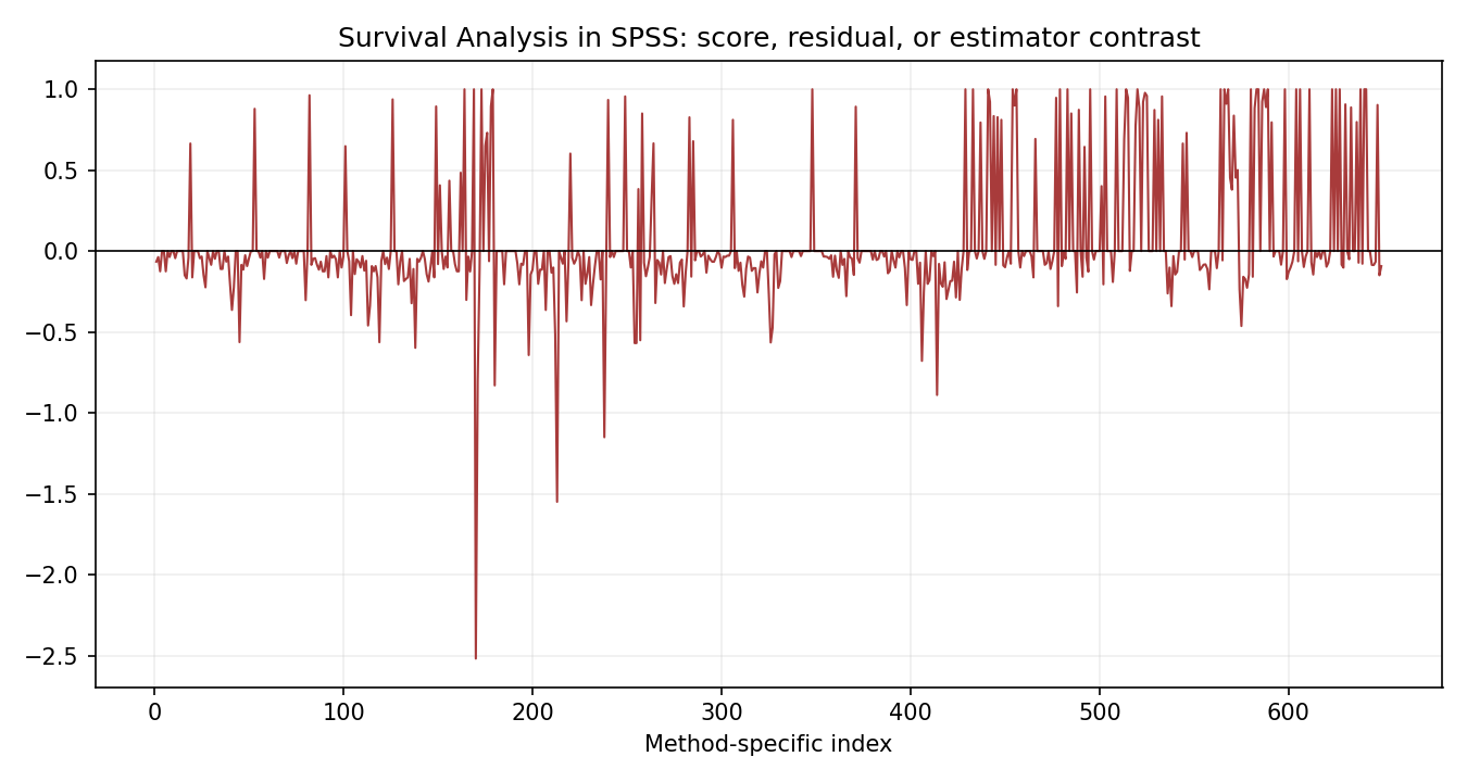 Survival Analysis in SPSS Python chart